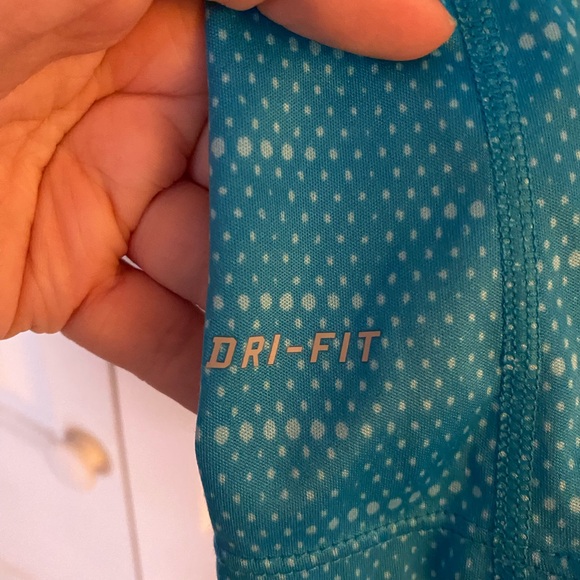 Nike Running Dri-Fit Blue Dot Activewear Shirt, Women’s Size Small - Picture 6 of 13